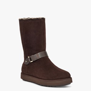 Ugg Classic Berge Short Suede Klassiska Stövlar Dam Bruna (427653BXS)